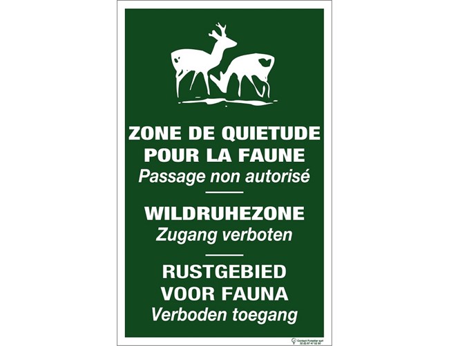Panneau Zone de quiétude F-NL-DE